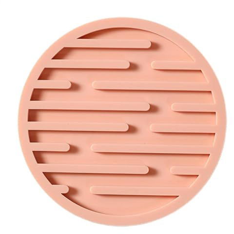 Sottobicchieri in silicone antiscivolo, sottobicchieri in vetro resistente al calore, sottobicchieri in silicone per bevande, supporto per tazza da 10 cm, isolamento termico, sottobicchiere