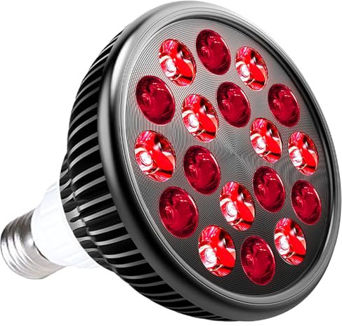 Wolezek Terapia a Luce Rossa e Infrarossa, Lunghezze D'onda Combinato 660nm/850nm, Cilindro in Alluminio, Standard E27 per Viso e Corpo