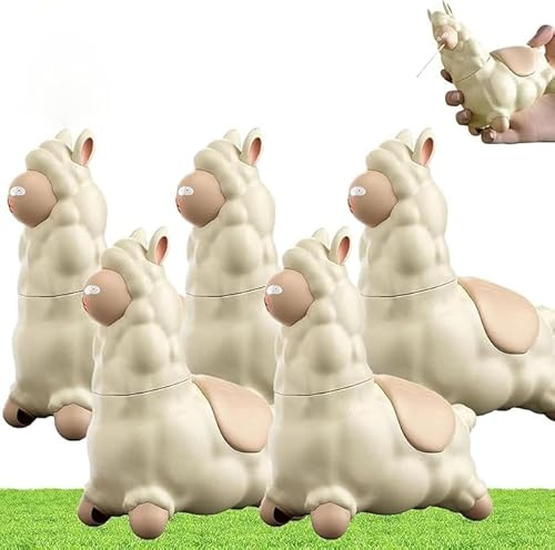 Spuckendes Lama-Wasserspielzeug, Interaktive Wasserpistole mit Drehkopf, Lustiger Wasserspender für Garten & Strand, Auslaufsicheres Design, Ideal für Kinderfeste & Familienspaß (4 pcs)