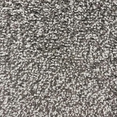Tuda Carpets | Beaumont 8mm Soft Twist Pile Carpet with Felt Backing, 11mm Total Height | Graphite (75319) - 4m x 3m (13ft1 x 9ft10)
