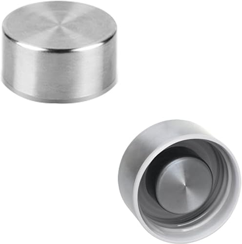 Ryaco Reemplazo de acero inoxidable botella de agua tapa de vidrio borosilicato botella de agua 550 ml/750ml/1000ml (2 paquetes)