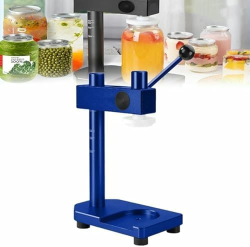 Macchina manuale per sigillatura di lattine, aggraffatrice manuale per alimenti in scatola, latte, tè, in lega di alluminio con tappo a scatto per una facile sigillatura