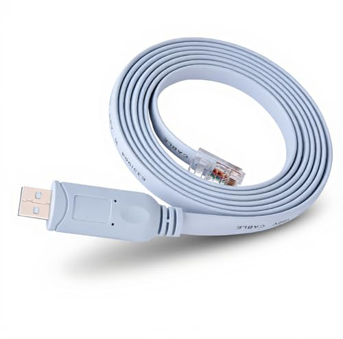 Richer-R USB2.0-Stecker auf RJ45-Stecker, serielles CAT5-Konsolen-Flachkabel, 1,8 m, für, JUNIPER, 3COM, Router/Switches/AP Wireless Router