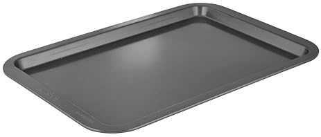 Wiltshire Easybake Small Cookie Sheet, PFAS Free, 34x23.5x1.5cm, Grey | for Biscuits Gingerbread and Baking, Non-Stick, Dishwasher Safe, Carbon Steel, Flat Roasting Sheet Pan, Easy Clean