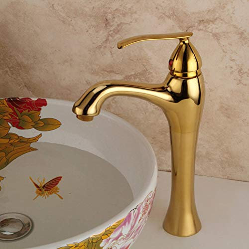 YHSGY Waschtischarmaturen Orb Kupfer Schwarz Bronze Unterbau Becken Wasserhahn Retro Becken Wasserhahn Waschbecken Schwarz Wasserhahn Heißes Und Kaltes Wasser Wasserhahn