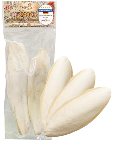 Tropic Shop, 2 Stück 18-30cm Sepiaschalen, Naturbelassen und Schwimmfähig, Optimale Gesundheitsförderung, Kalziumversorgung, Premium Pflege & Aufbau für Reptilien und Vögel