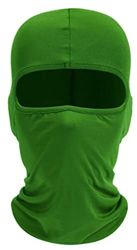 UKUNIQUE Pasamontañas Máscara facial transpirable ligera para esquí motocicleta casco de carreras ciclismo pasamontañas multiusos unisex hombres mujeres niños y niñas Ejercito Verde 7 7 1 4