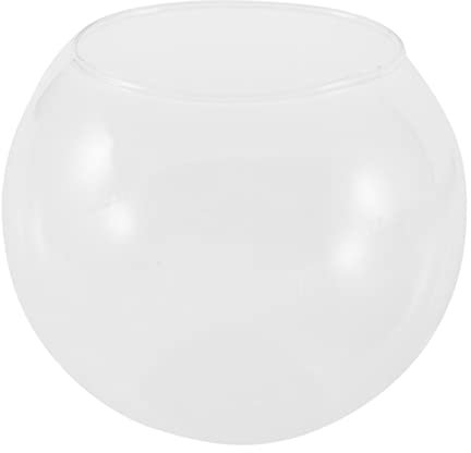 Runde Kugelvase aus transparentem Glas