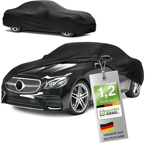WALSER Premium skydd bil inomhus stretch plus kvalitetsvinnare mycket bra * bilskydd vinter bilgarage skydd bilpresenning vinter bilgarage skydd vinter bil presenning XL svart