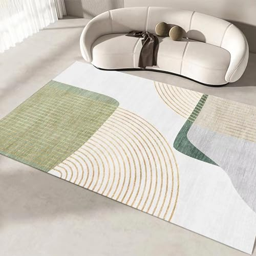 Spielunterlage Rutschfester Waschbarer Teppich Braun Cremegrau Schlichtes Design,Zimmer deko,küchen deko 200x300cm