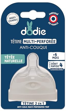 DODIE Multi-perforerad napp flödeshastighet 4+6 månader tjock vätska