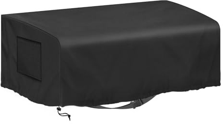 Kovshuiwe 80x60x25cm Housse de protection pour plancha | Oxford 600D en polyester imperméable avec bande élastique, coupe-vent, résistante aux UV, indéchirable