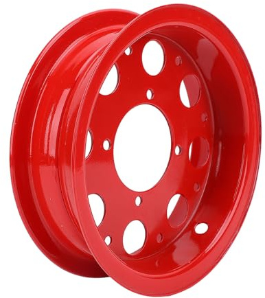 Fydun Llanta para Motocicleta, Juego de Llanta Pulida Roja Ligera de Aleación de Aluminio para la Serie Monkey Z50