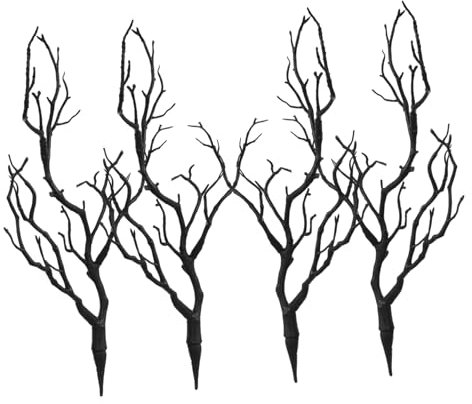 Amosfun 24pcs Artificial Antler Tree Branches Branch Decorations for Halloween Christmas Creative Decor