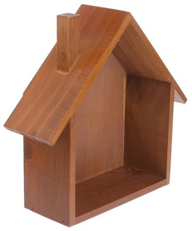 HOLIDYOYO Kleines Retro Holz Wandregal mit Schublade Platzsparend Rustikales Design für Schlafzimmer und Wohnzimmer Hängendes Aufbewahrungsregal für Dekoartikel und Kleine Gegenstände