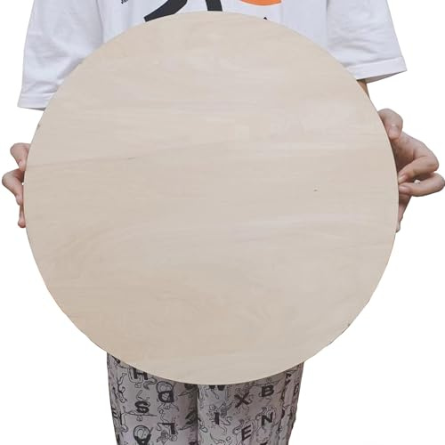 4 Pack Plywood Board for Crafts-18 x 18 Inch- 4mm Thick Plywood Sheets with Smooth Surfaces-Unfinished Squares Wood Boards for Laser Cutting, Wood Burning, Architectural Models, Staining