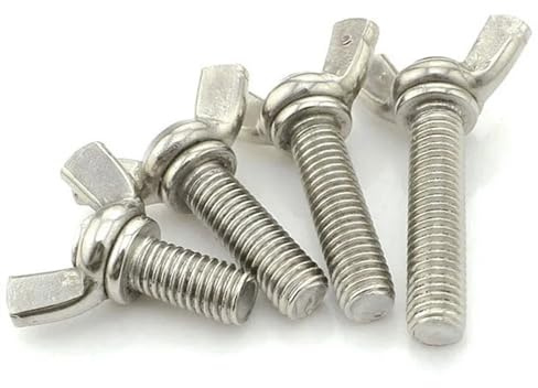 SINEKY 5/10 pièces M3 M4 M5 M6 M8 304 boulons à Oreilles en Acier Inoxydable, écrou à Oreilles, vis Papillon(M8*35-5PCS)