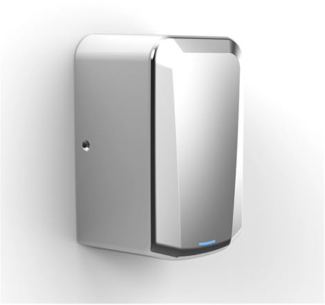 JOXLOVER Asciugamani, Asciugamani Automatico con Filtro HEPA 304SS Jet, Caldo Freddo ad Alta velocità for asciuga Mani a induzione Commerciale for Bagno per la casa(Vertical Hand dryer2)