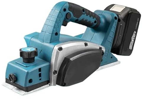 Hookurity Raboteuse électrique portative sans Fil Raboteuse électrique sans balais 15000 TR/Min, raboteuse portative sans Fil, for menuiserie, Bricolage, for Batteries 18 V