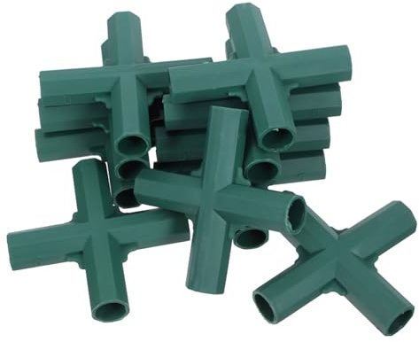 UPKOCH 10 Piezas Conector De Cuatro Vías para Invernaderos Adaptador De Manguera De PVC De Conector De Tubería para Jardín Accesorios De Reparación De Mangueras De Tubería De PVC