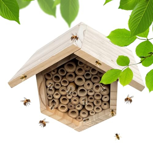 Bienenhäuser für den Außenbereich, Bienenstock-Nisthäuser aus Holz, Nisthäuser für Garten, für Veranden, Rasen, Outdoor, Innenhöfe, Balkone