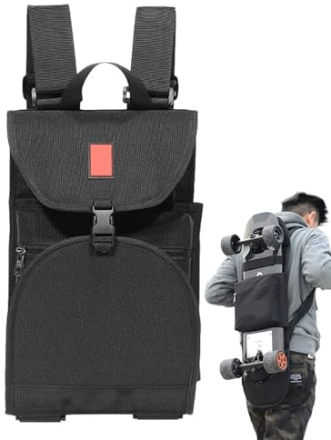 WEOKDFHA Borsa per Skateboard Borse portaoggetti for Skateboard Borsa for Zaino Longboard for Regolare con Design Adesivo Magico for Pieghevoli for Uomo