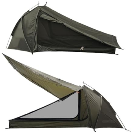 MDSIOKHJ Fisketält ultralätt tält för en person, enkelt fiske med regnstolpar, enkel installation för 3 säsonger camping, vandring, ryggsäck
