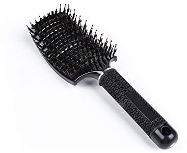 ThickTails Spazzola per Capelli Curva - con setole di Cinghiale – Spazzola Vent Ergonomica da Donna, Adatta Styling a Capelli Lunghi, Fini, Ricci o Lisci, Crespi, Mossi (1 Count (Pack of 1))