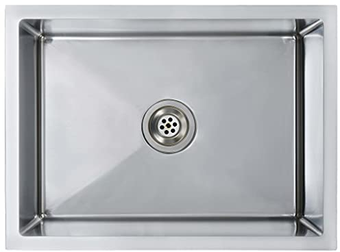 vidaXL Fregadero de Cocina Hecho a Mano Pila Lavabo Comedor Alberca Servicio Grifo Lavar Olla Platos Integrado Acero Inoxidable