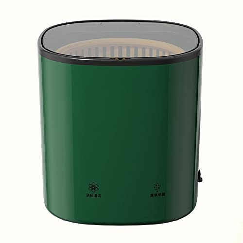 PanHuiWen Mini Machine à Laver avec Essorage Mini Lave Linge Pas Cher Petite Machine à Laver Convient pour Les Voyages, Le Camping,Green