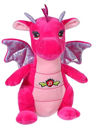 GIPSY TOYS - drago sonoro 20 cm rosa - peluche per bambini - 071614