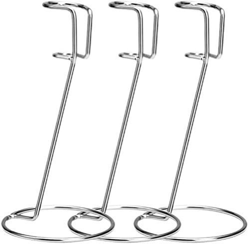 UPKOCH 3 Piezas Soporte para Espumador De Leche Rejilla para Batir Resto del Batidor Soporte para Hacer Espuma Batidor Electrico Puesto De Cafe Soportes Mano Acero Inoxidable Marco