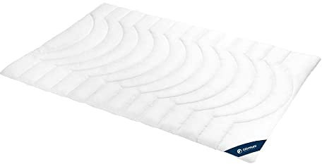 casimum warme Comfort Winter Bettdecke Duo | Steppbettdecke | Microfaser allergikerfreundlich | Ökotex 100 | waschbar bis 60 Grad | 155 x 220 cm, weiß