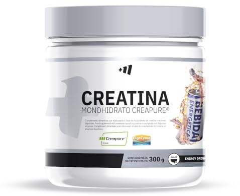MASmusculo - Creatina Monohidrata Creapure® - en Polvo - Sin Azúcar - 300 g - Bote 3 Meses - Recuperador Muscular - Aumenta Masa Muscular (Bebida Energética)