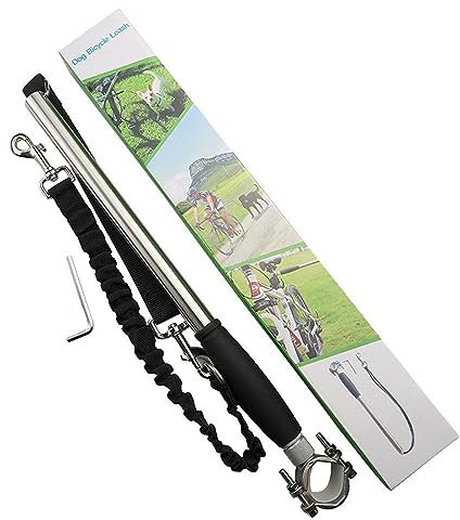 CalmGeek Hundeleine, Fahrrad Hundeleine Einfache Installation Entfernung, Freihändige Fahrradleine für Hunde, für Outdoor-Übungen, Hundespaziergänge, Essentials, Einziehbar