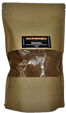 BBQ - Farina affumicata 1 litro come faggio, hickory, whisky, sherry o vino rosso... (quercia)