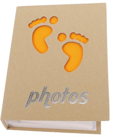 Vaguelly Baby-fotoalbum 100 Taschen 6 Zoll Papier Pp für Baby Junge/mädchen Wachstums-scrapbook