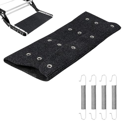 LALAGO 1 Pièce Tapis de Marchepied pour Camping-Car, Tapis Antidérapant pour Marchepied de Camping-Car, Accessoires et Gadgets pour Camping-Car, Tapis de Caravane, Tapis de Camping (Noir)