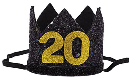 Abaodam 1Stk Krone Geburtstagshut geburtstagskrone partyhütchen diadem Geburtstagsaccessoires Partyzubehör Dekorationen Kuchen geburtstagshut krone Party-Accessoires-Hut Vlies Black