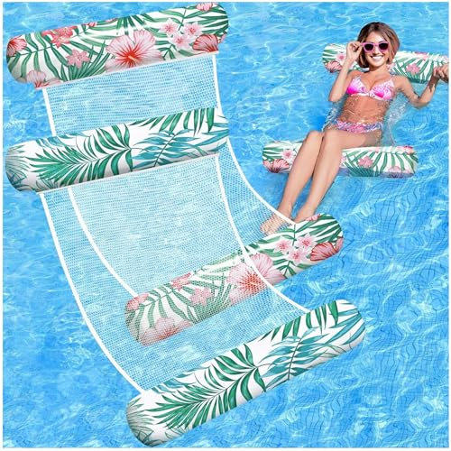 X2 Amaca Galleggiante per Piscina. Amaca da Piscina Gonfiabili per Piscina, Taglia Adulta. Gonfiabili Polifunzionali 4 in 1 per Nuoto, Materassini e Sedie Galleggianti, Ideali per Divertimento.