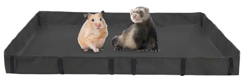 xowwyue Hamsterkäfig-Auskleidung, wasserdicht, rutschfest, Frettchen-Käfig, Zubehör für Eichhörnchen, Kleintiere, Hamster, Chinchilla, Igel