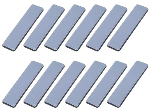 Set di feltrini per mobili, resistenti, in PTFE antigraffio, per tavoli e sedie, 15 x 75 mm, confezione da 12