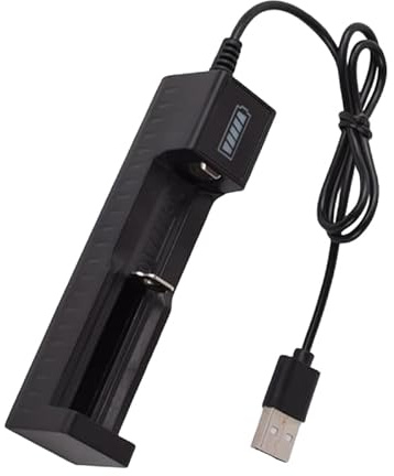 Caricabatteria USB per batterie agli ioni di litio 4,2 V 18650 18490 Batterie al litio universali per adattatore di ricarica intelligente, caricabatterie ricaricabile con luce domestica 1