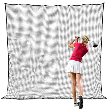 Übungsnetz Für Golf - 3x3 Meter Golf Schlagnetze | Ball Sport Übungshilfe Für Indoor Outdoor Garten Reisen Garage Hinterhof Camping