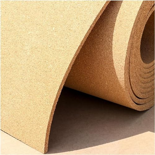 Rollo de corcho autoadhesivo para tablones de anuncios, manualidades y decoración de pared, tablero de corcho grande de 1,22 x 0,82 m, 10 mm de grosor para suministros de oficina en casa, escuela