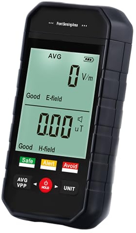 Rilevatore di radiazioni, misuratore di radiazioni portatile con promemoria di allarme, contatore Geiger sensibile con display LCD per casa, ospedale, industria