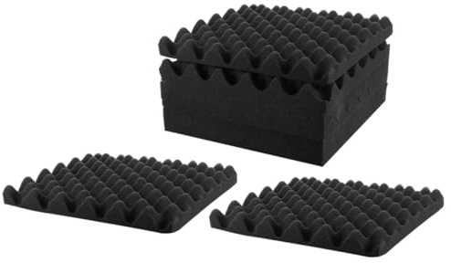 LIGHTAOTAO Soundproof Easy Installation Acoustic Panels Self-adhesive 8pcs Sound Absorbing Wall Padding Made of Soundproof Cotton for Bedroom and Audiovisual Spaces
