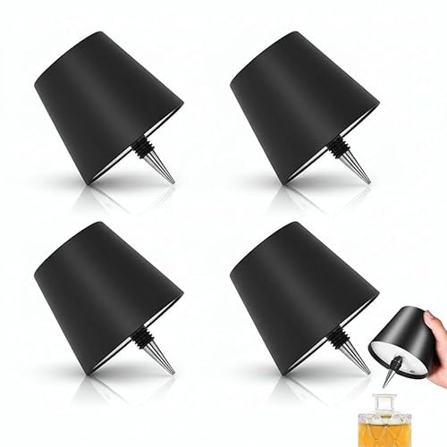 K2 STORE 4 PEZZI Lampada da Tavolo Senza Fili Ricaricabile USB, 2 ANNI DI GARANZIA, Lampada LED per Bottiglia Touch e 3 Modalità di Luce, Lampada Design Moderno per Casa, Bar e Ristorante