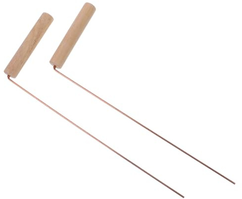 STAHAD Baguettes de Sourcier Portables pour L'Extérieur, Outil de Détection Léger et Robuste, Surface Lisse sans Arêtes, Longueur Adaptée, pour Camping et Activités de Plein Air