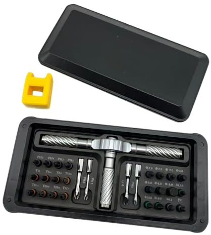 30er Pack Ratschenschraubendreher Set aus hochfestem legiertem Stahl mit T für die Reparatur von Mobiltelefonen, Tablets und kompakten Aufbewahrungskoffern für die Reparatur mobiler Geräte
